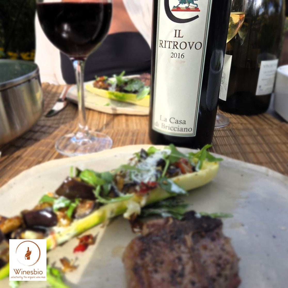 La Casa di Bricciano Il Ritrovo 2016 with lamb chop